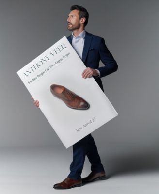 Men's Windsor Broque Cap Toe Leather Oxford Dress Shoes