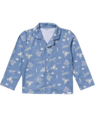 Toddler Boys 2-Piece Button Up Pajama Set