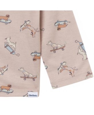 Toddler Boys 2-Piece Button Up Pajama Set