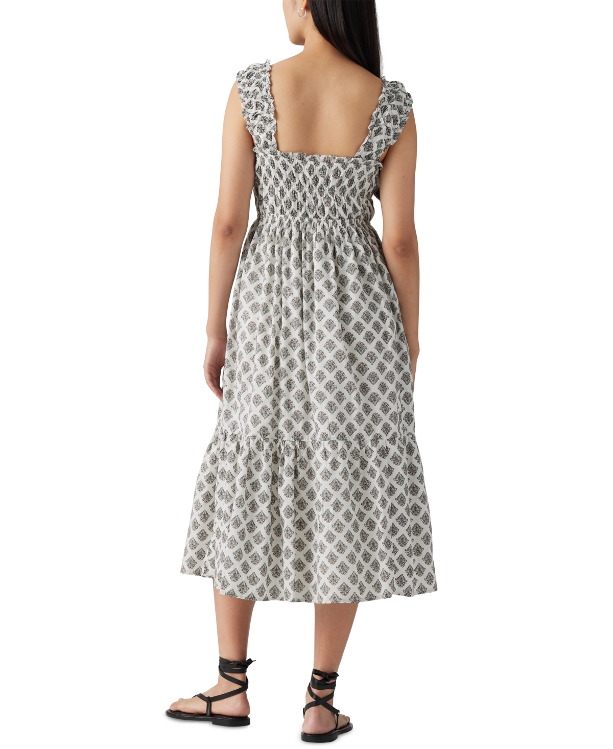 LEVI'S WOMEN'S COTTON AMAYA TIERED MAXI DRESS 