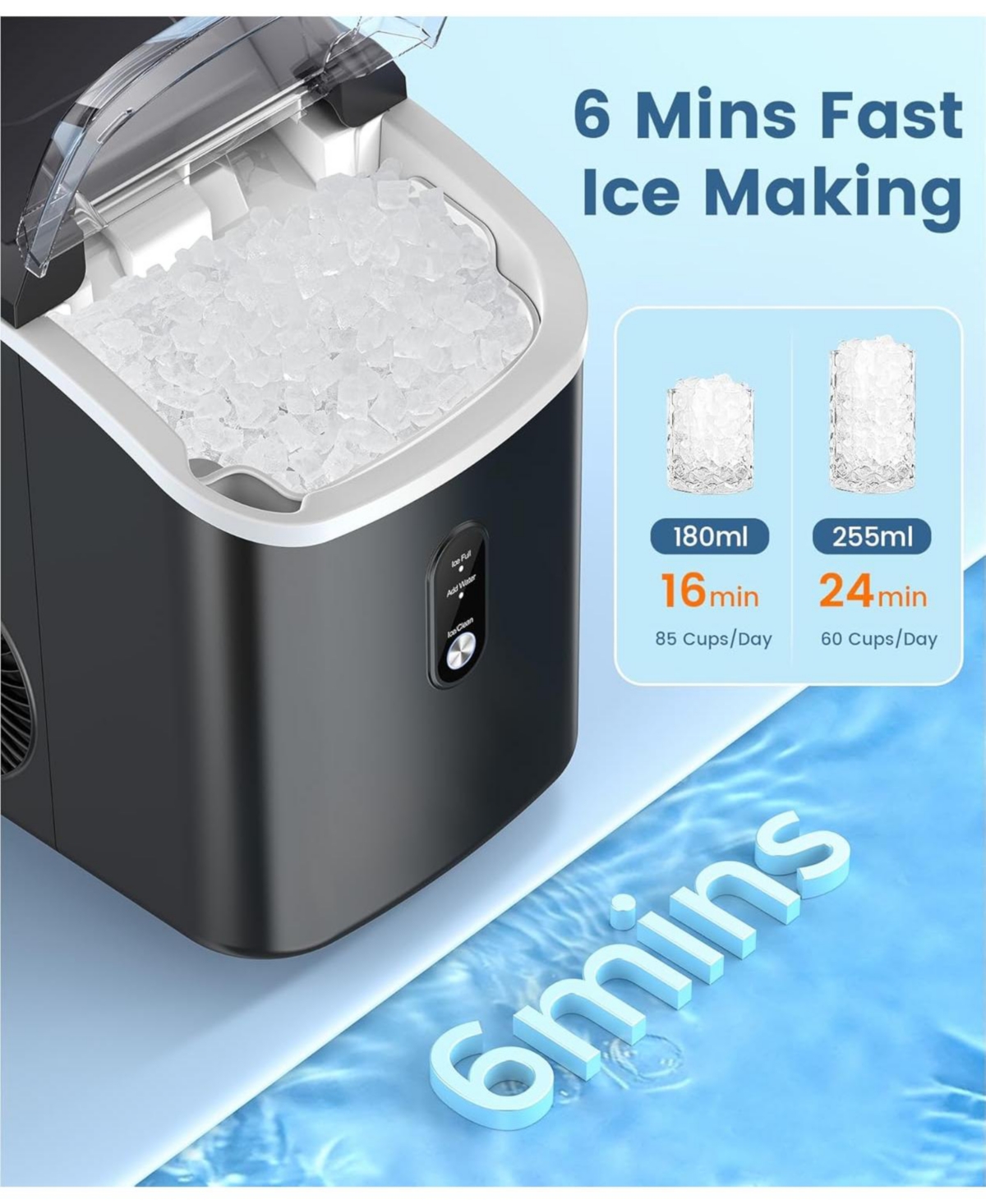 Cowsar Nugget Ice Maker Countertop with Soft Chewable, Home / Kitchen & Dining