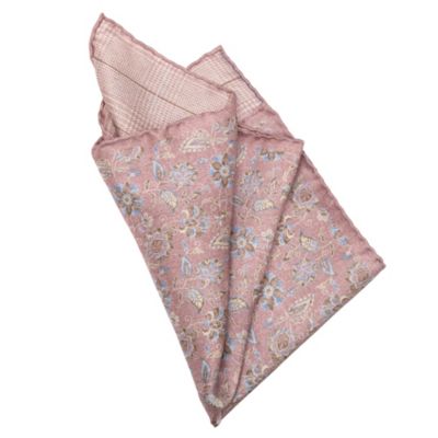 Men's Enzo - Double Sided Silk Pocket Square for Men