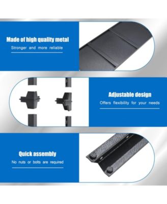 78"H  5 Tier Metal Shelves for Storage Garage Shelving 2000LBS Heavy Duty Storage Shelves Adjustable Garage Shelf Industrial Shelving Unit Storage Utility Rack,47.2"W18"D78"H,Black