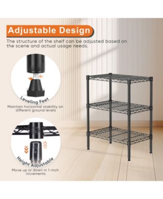 Heavy Duty Storage Shelving Unit, Adjustable Metal Wire Racks Standing Shelf