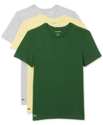 Lacoste - Men's Slim Fit Crewneck Undershirts - 3-pack