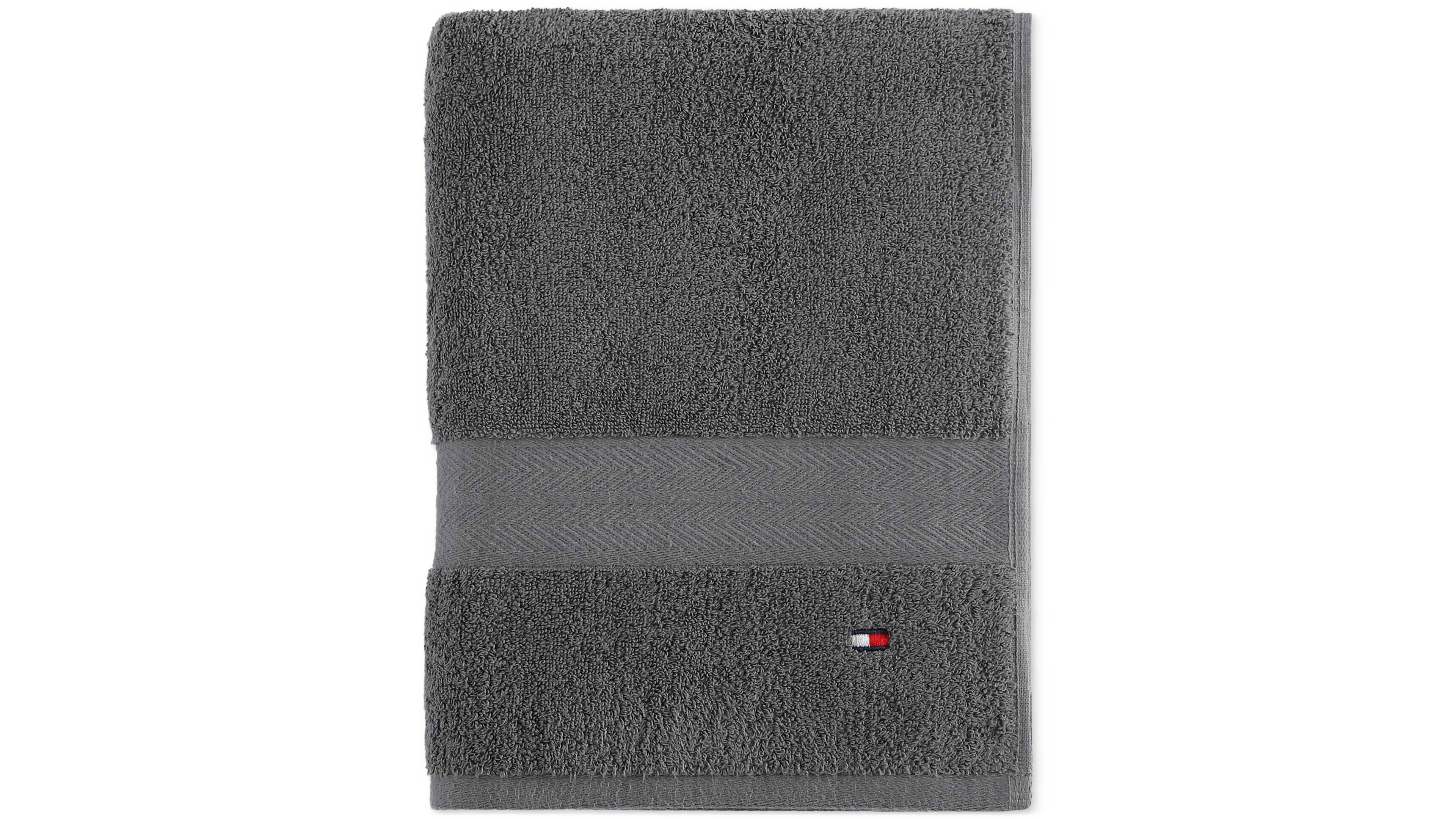 Tommy Hilfiger Home Modern American Solid Cotton Bath Towel, 30" x 54"