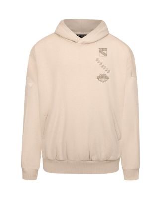 Men's Cream New York Rangers Contact Stamp Pullover Hoodie