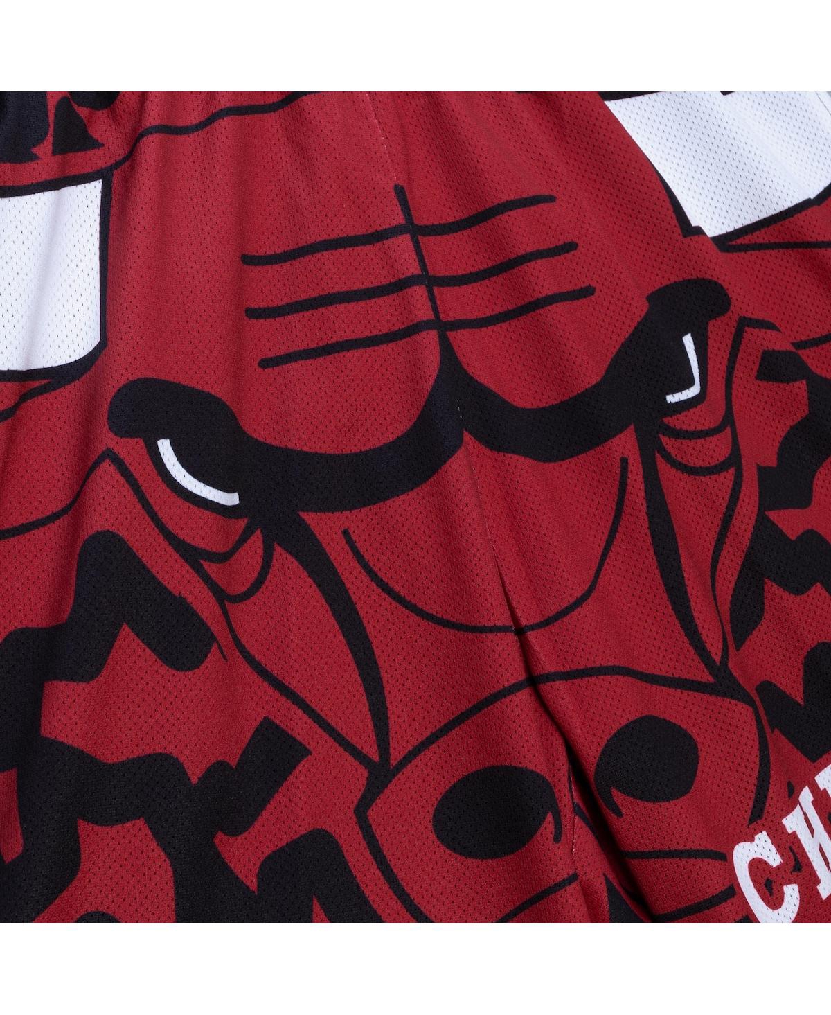 Mitchell & Ness Men's Black Chicago Bulls Jumbotron 2.0 Sublimated Shorts In Black