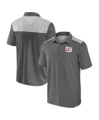 Fanatics - Men's Gray New York Giants Long Shot Polo Shirt