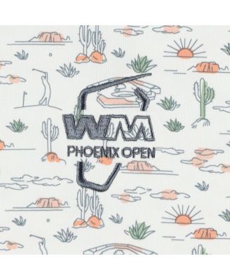 Men's White Wm Phoenix Open Prodry All Over Print Polo Shirt