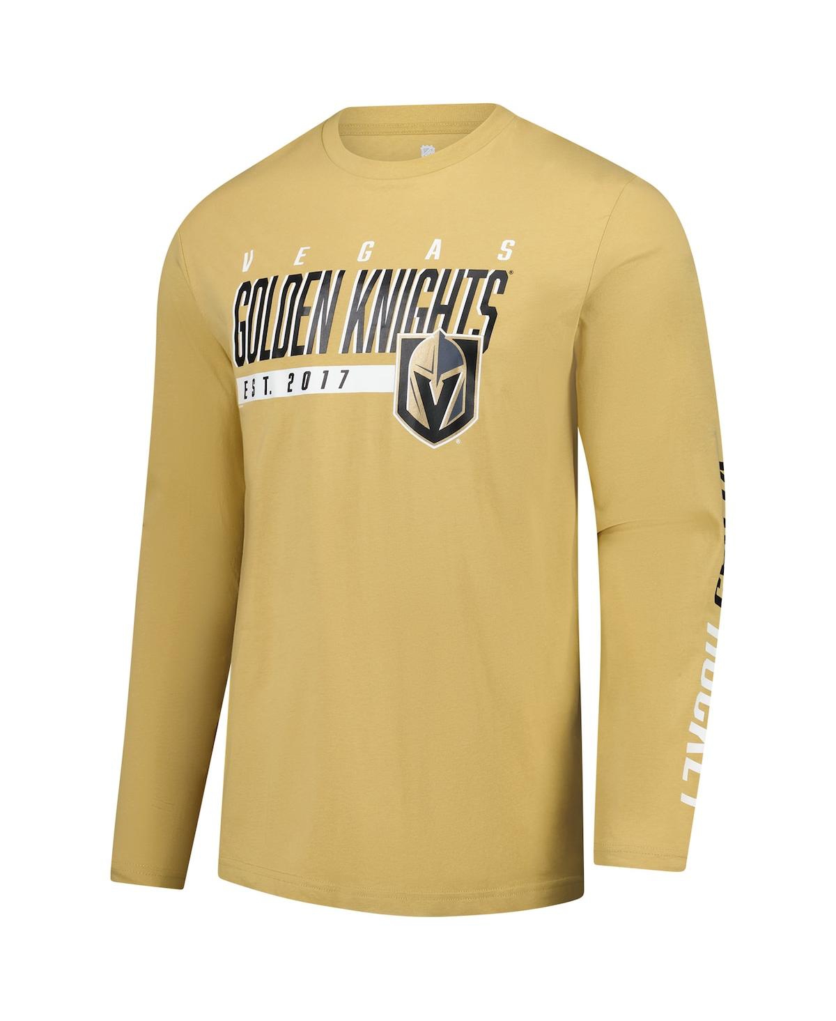 Fanatics Men's Gold Vegas Golden Knights Long Sleeve T-shirt In Gold