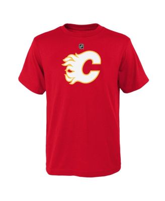 Outerstuff - Big Boys and Girls Red Calgary Flames Primary Logo T-Shirt