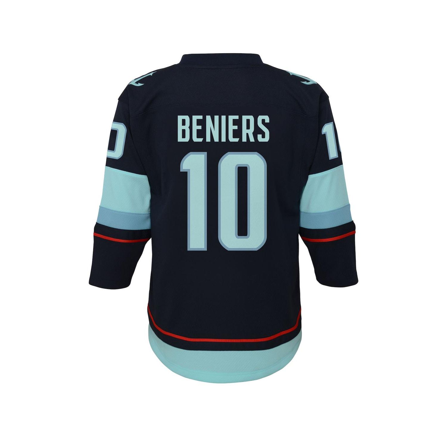 Big Boys and Girls Matty Beniers Navy Seattle Kraken Alternate Replica Player Jersey