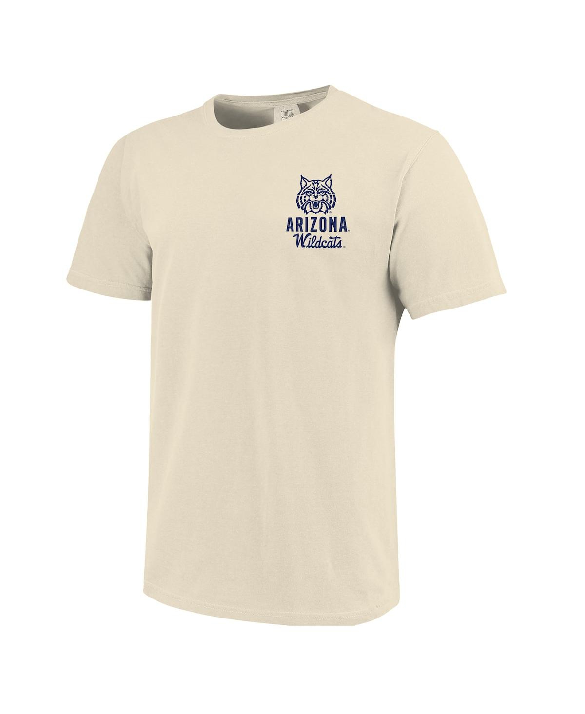 Image One Cream Arizona Wildcats Comfort Colors Mascot Overlay T-shirt In Cream