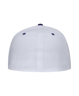 Men's White TCU Horned Frogs On-Field Baseball Performance Fitted Hat