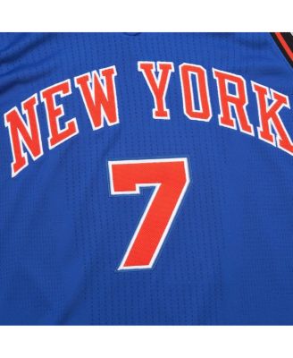 Men's Carmelo Anthony Royal New York Knicks 2010/11 Hardwood Classics Authentic Jersey