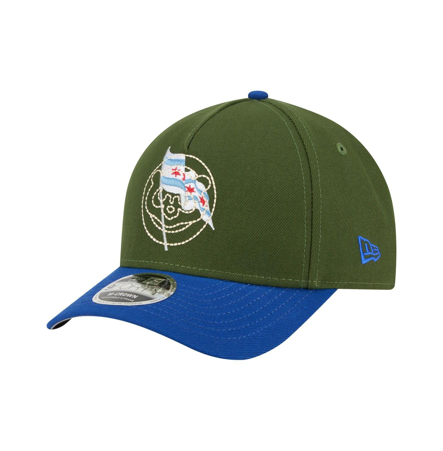 Мужская кепка New Era Dark Green Chicago Cubs City Feature 9Forty A-Frame Adjustable Hat — фото 1