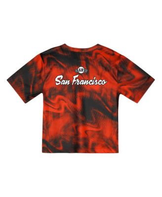 Preschool 2-Piece Orange San Francisco Giants Hitter Infielder T-Shirt and Shorts Set