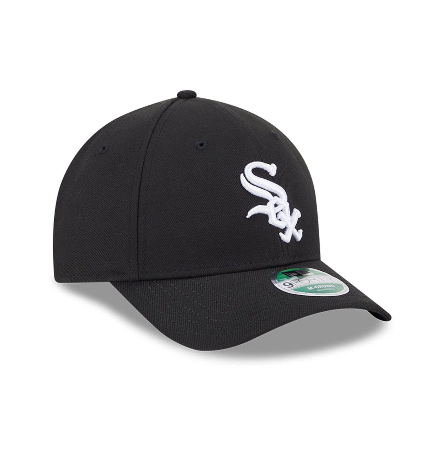 Мужская кепка New Era Chicago White Sox Player Replica 9Forty регулируемая, Black — фото 3