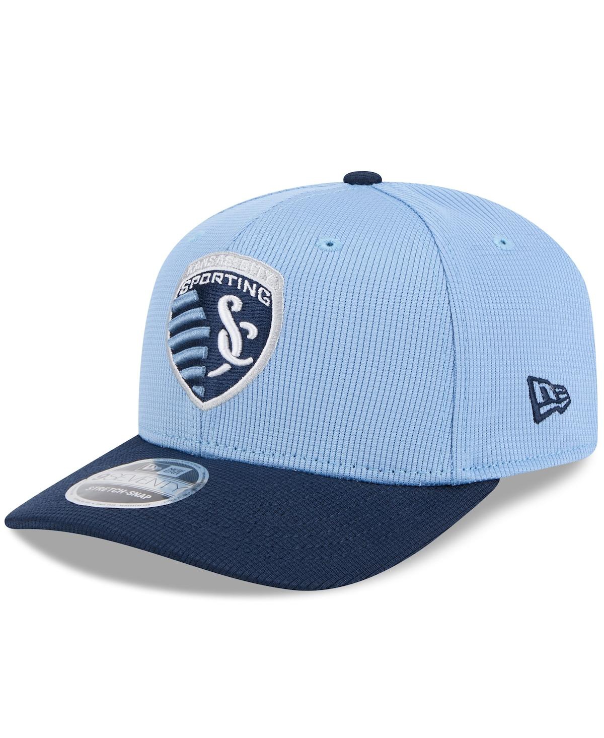 New Era Men's Sky Blue/navy Sporting Kansas City 2025 Jersey Hook 9seventy Stretch-snap Hat In Light Blue