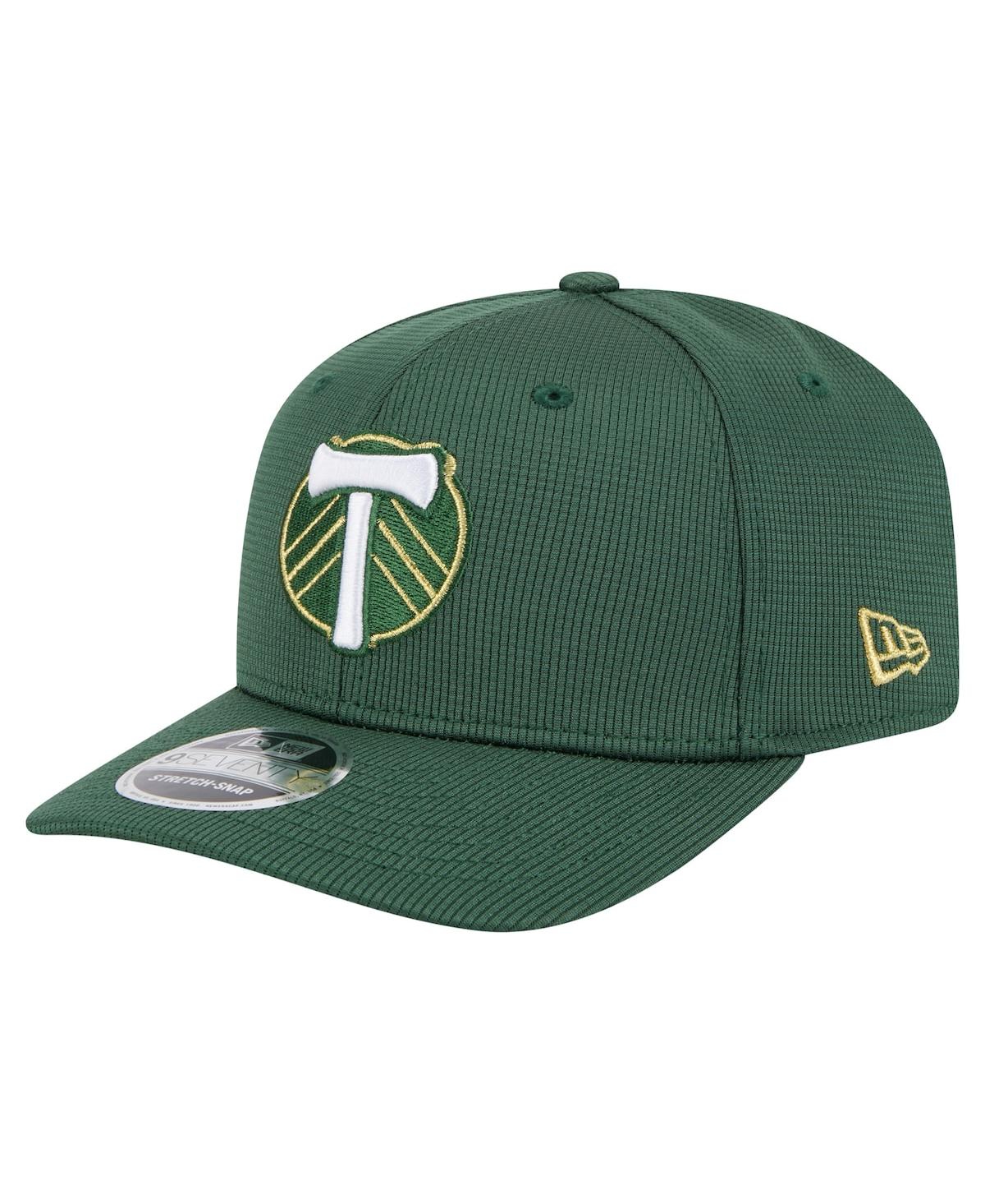 NEW ERA MEN'S GREEN PORTLAND TIMBERS 2025 JERSEY HOOK 9SEVENTY STRETCH-SNAP HAT 