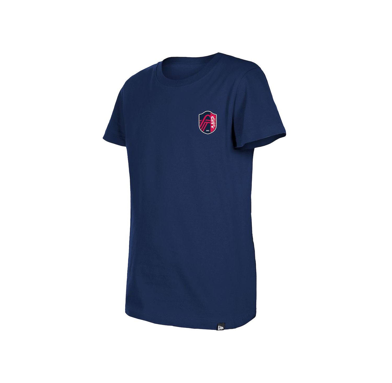 Big Girls Navy St. Louis City SC Bubble Heart T-Shirt