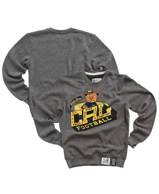 Roots of Fight - Men's Gray Cal Bears Football Tri-blend Pullover Sweatshirt