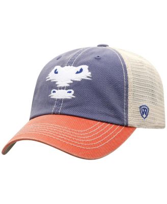 Men's Royal Florida Gators Off Road Three-Tone Vintage Adjustable Trucker Hat