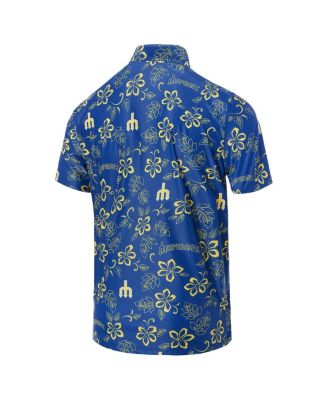 Men's Royal Seattle Mariners Cooperstown Collection Performance Polo Shirt