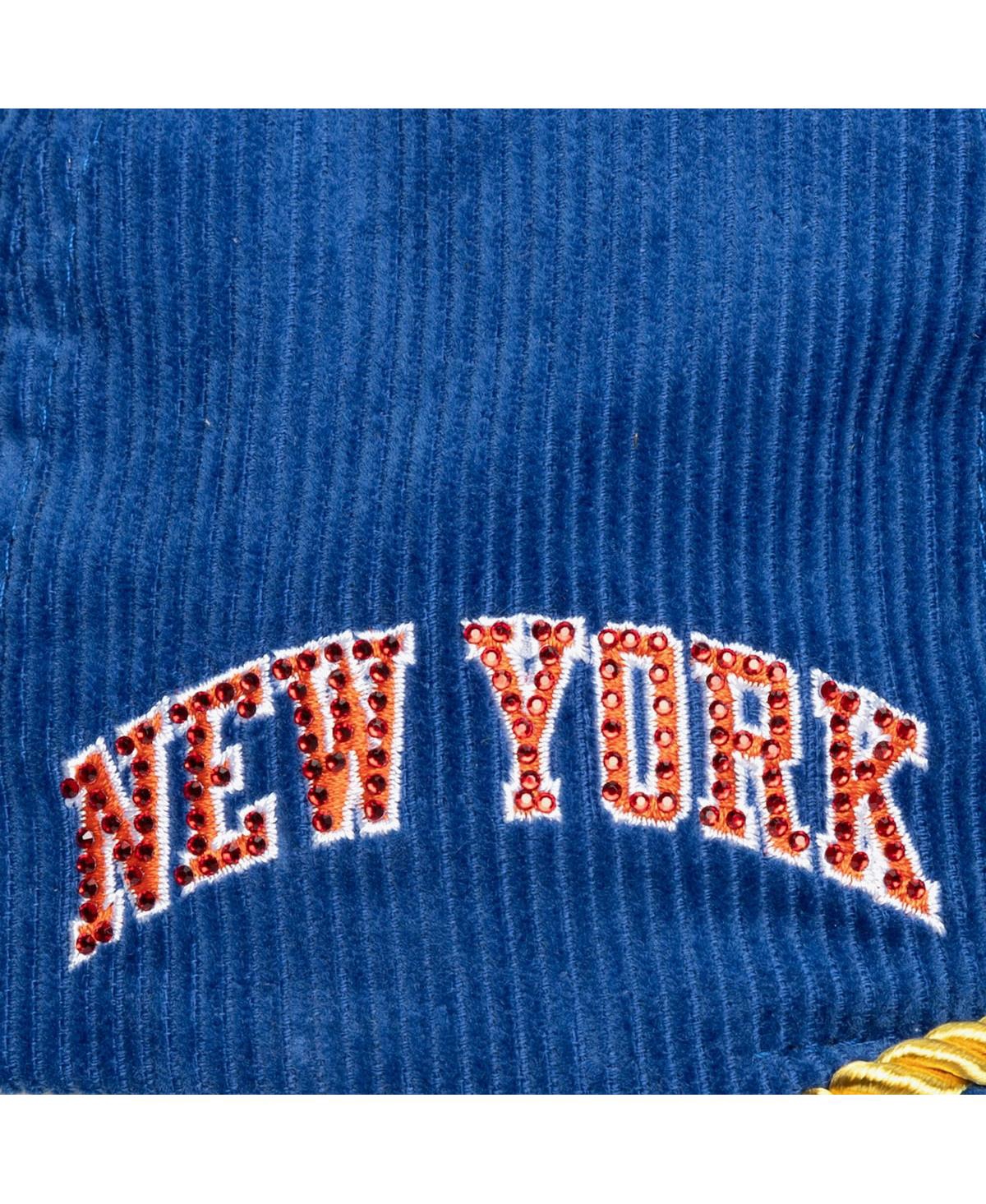 Mitchell & Ness Women's X Dannijo Blue New York Knicks Deadstock Cord Snapback Hat In Blue