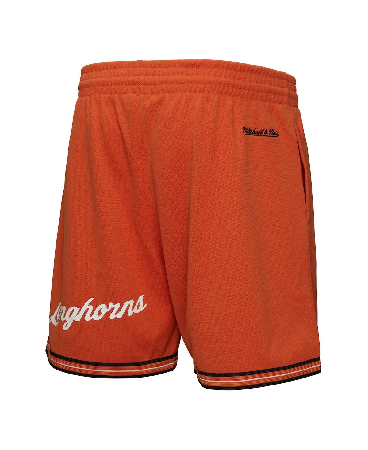 Mitchell & Ness Burnt Orange Texas Longhorns Team Origins Mesh Shorts In Orange