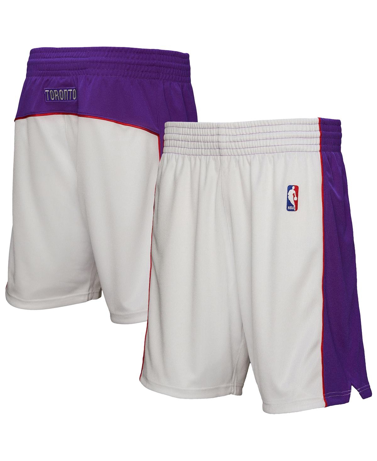 Mitchell & Ness Men's White Toronto Raptors Authentic Shorts In White