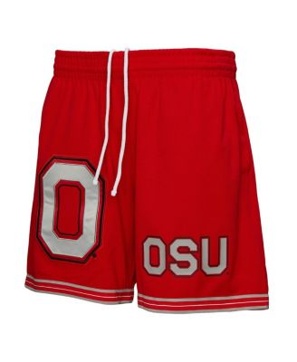 Men's&nbsp;Scarlet Ohio State Buckeyes Team Origins Mesh Shorts