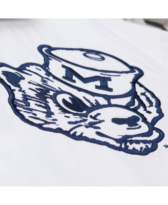 Men's&nbsp;White Michigan Wolverines Coaches Full-Snap Hoodie Jacket