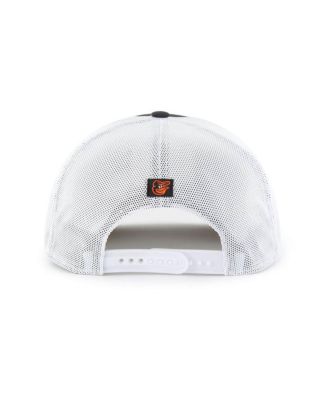 Men's Black/White Baltimore Orioles Scratch Adjustable Trucker Hat