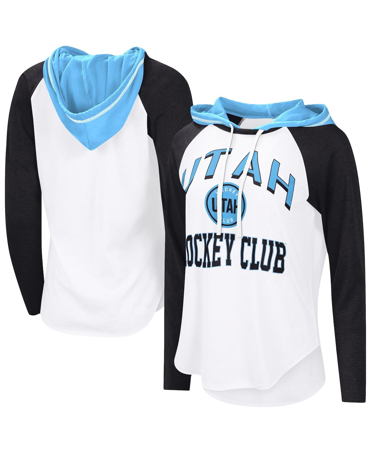 Women'sÂ White Utah Hockey Club Vip Raglan Long Sleeve Hoodie T-Shirt - White