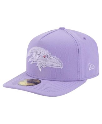 New Era - Men's Purple Baltimore Ravens Color Pack A-Frame 59FIFTY Fitted Hat