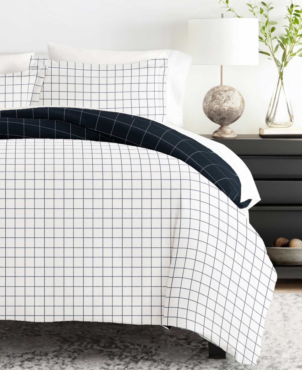 Ienjoy Home Timeless Pattern Reversible 3-pc. Duvet Cover Set, King/california King