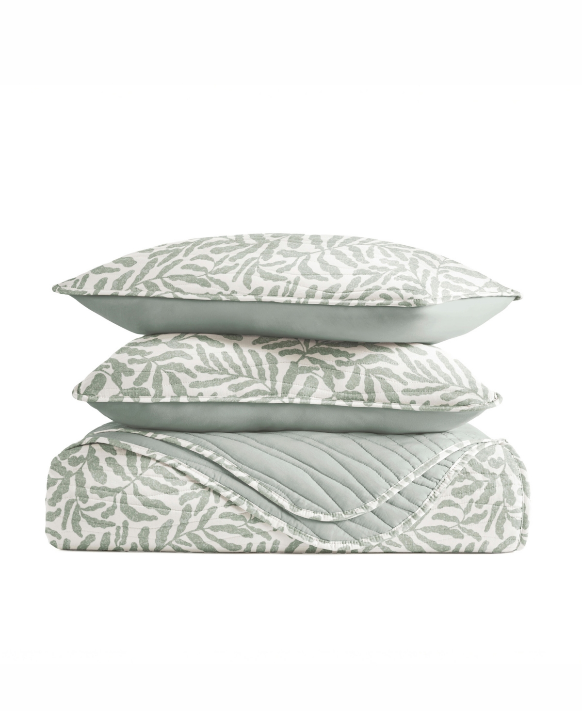 Ienjoy Home Tossed Ferns Reversible 2-pc. Quilt Set, Twin/twin Xl