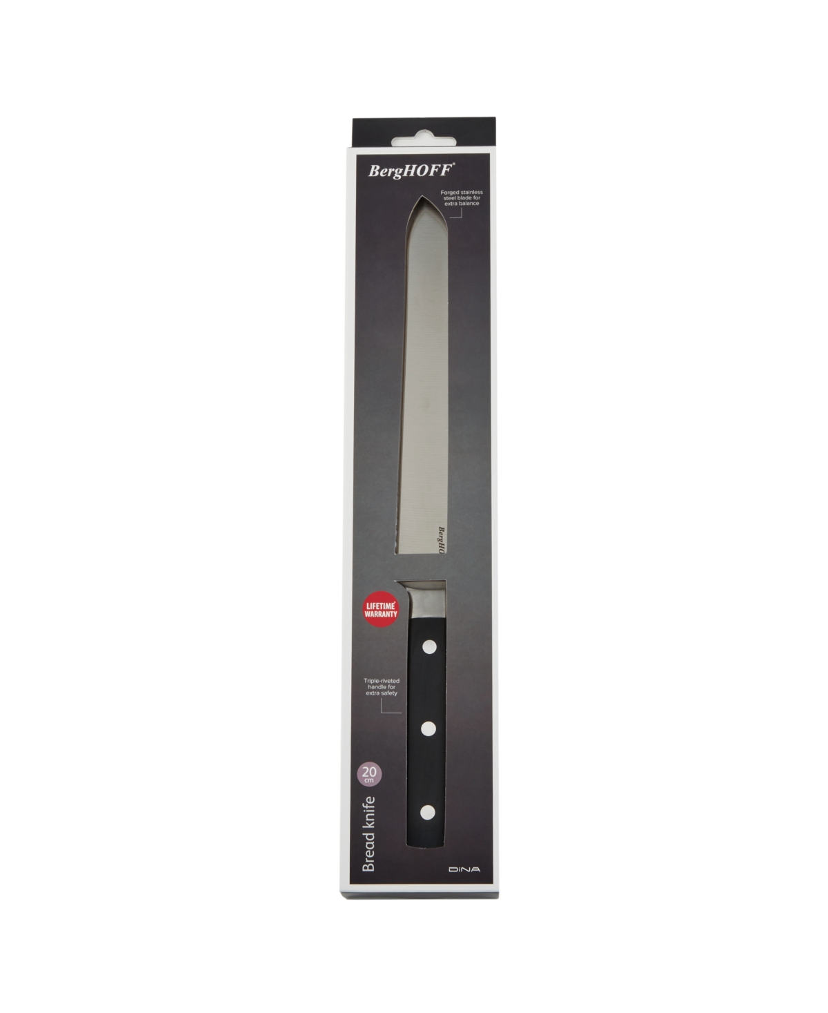 Berghoff Dina Gene 8-inch Bread Knife In Black