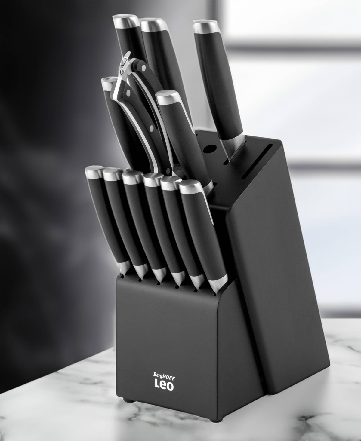 Berghoff Leo Graphite 13-piece Knife Block Set In Black