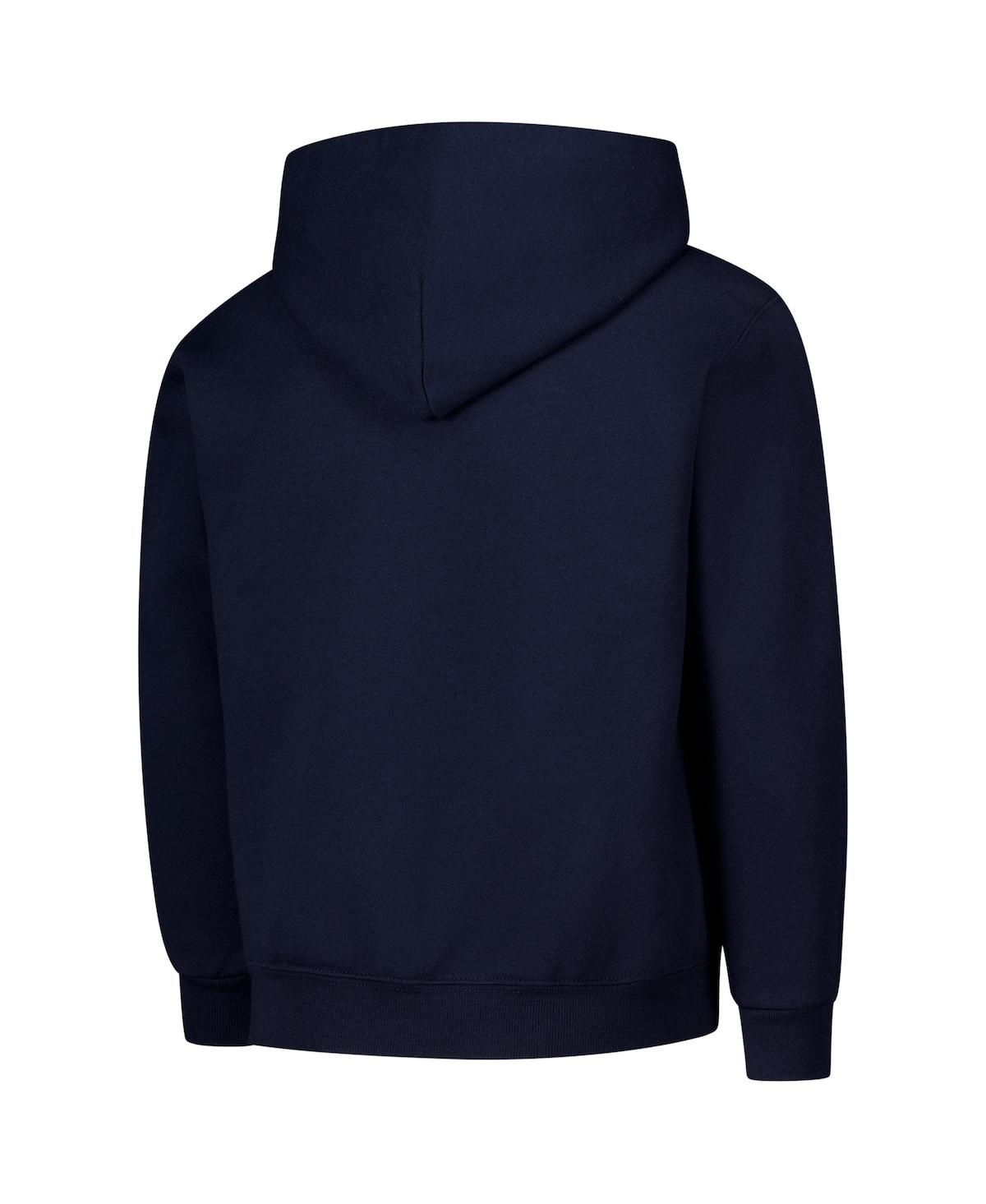 Champion Big Boys And Girls Navy Michigan Wolverines Campus Pullover Hoodie In Navy