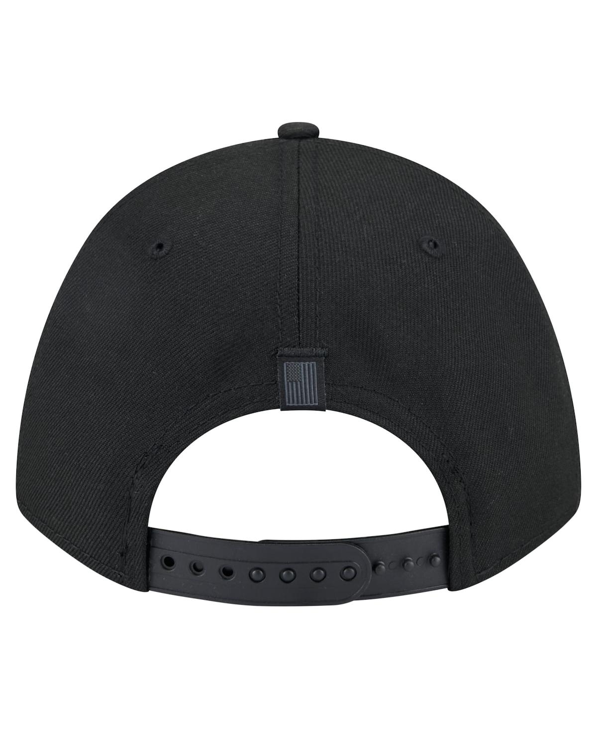 New Era Men's Black Philadelphia Flyers Game Day Stealth Flag 9forty A-frame Adjustable Hat In Black