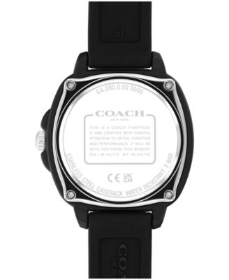 Women's Kitt Black Silicone Strap Watch, 35.4mm