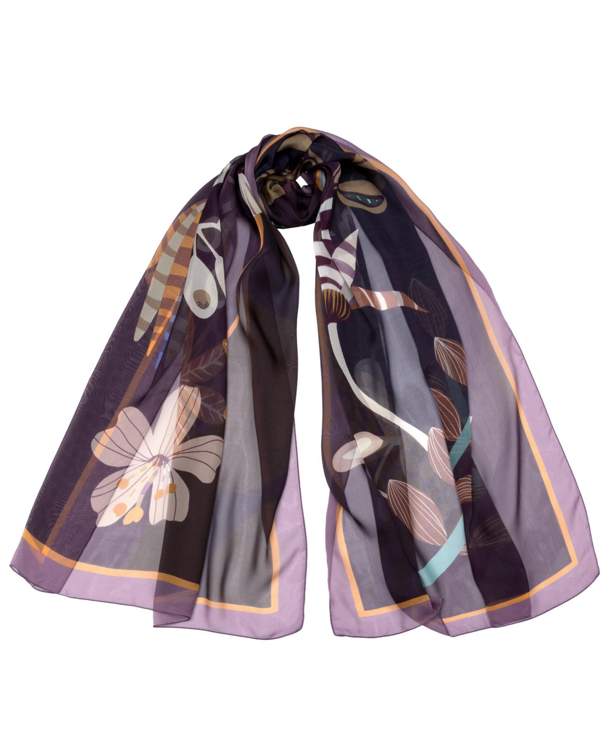 Matilda - Silk Scarf/Shawl for Women - Olive