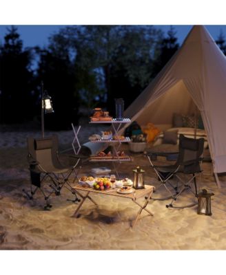 Camp Chairs for Adults, 2 Pack Outdoor Folding Chairs,