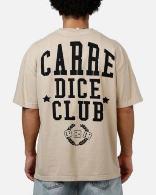 Men's Dice College T-Shirt, Beige/Khaki, S