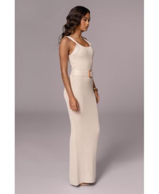 Plus Size Black Moonrise Ribbed Maxi Dress