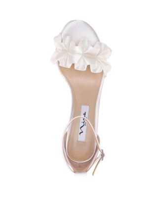 Women's Lisa Mid Heel with Ruffle Sandal 