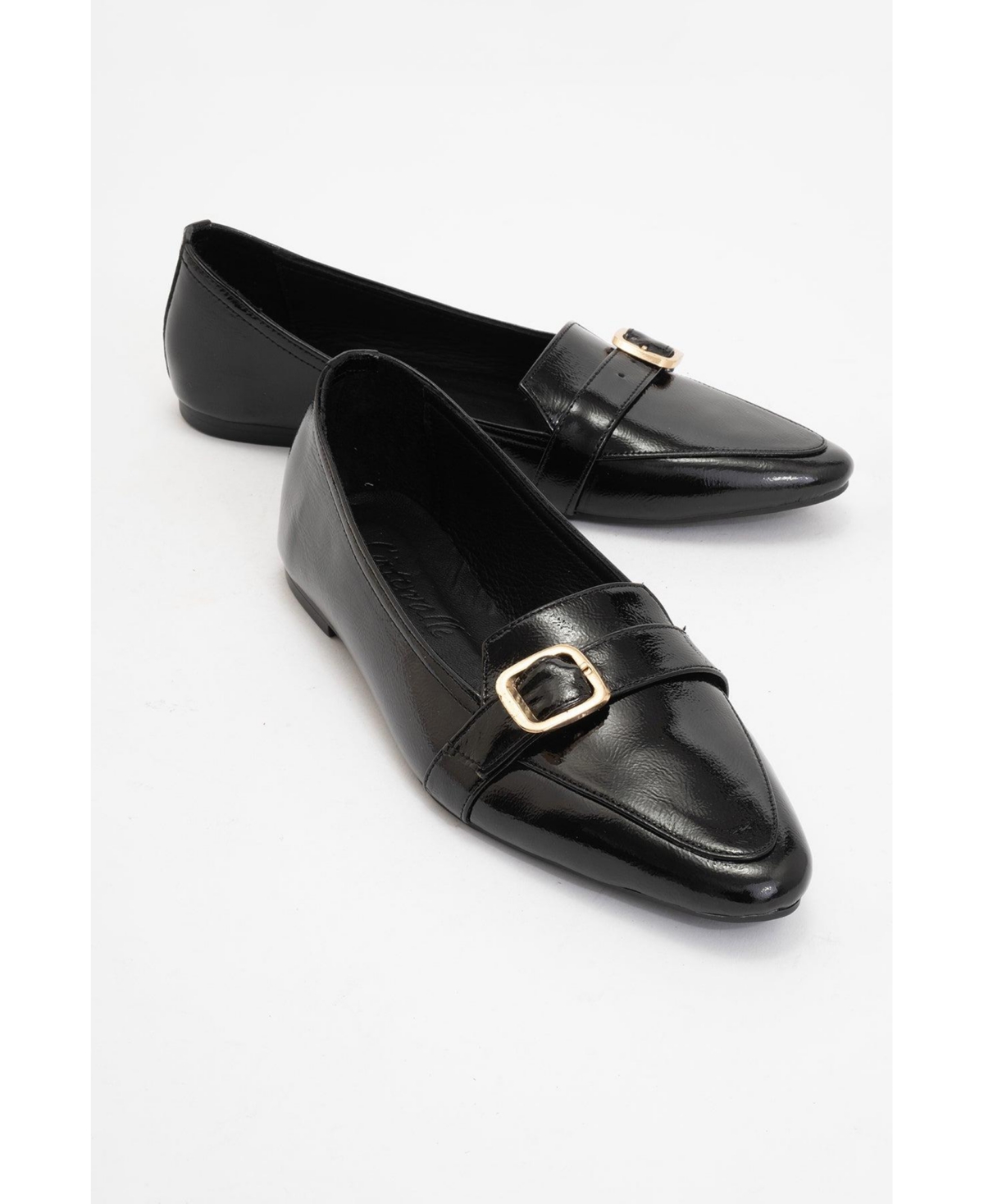 Women's Zarina Leather Pointed Toe Flats - Burgundy brown leather